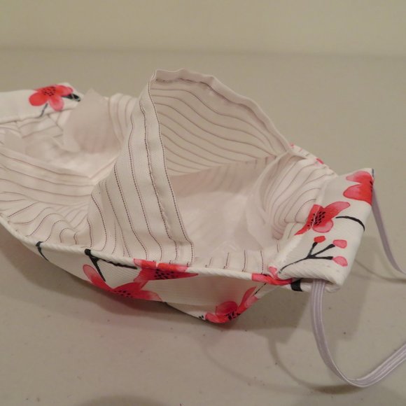 Women Cotton Face Mask Filter Triple Layer Reusable Washable Adjustable No Wire - Picture 9 of 12